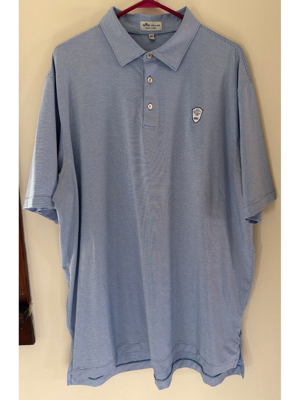 2XL - Men - Peter Millar Summer Comfort Light Blue Golf Polo